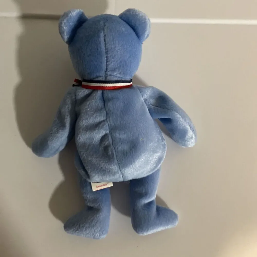 America Bear TY Beanie Baby Red Cross in Memory of 9/11